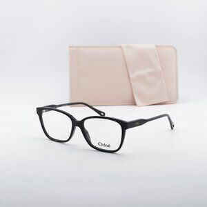 Chloe CH0115O 001 Square  Eyeglasses 54mm - Shiny Black